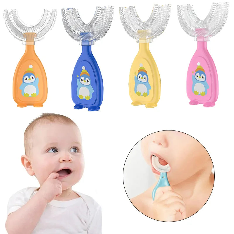 U-shape Silicone Cleaning Kids Toothbrush