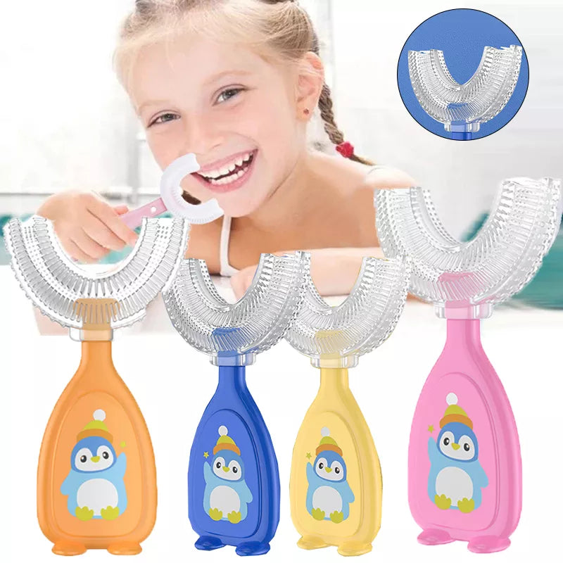 U-shape Silicone Cleaning Kids Toothbrush