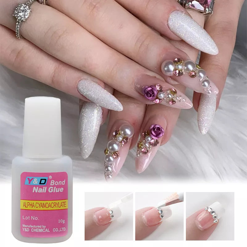 Fast Drying Nail Glue for False Nails Glitter, Acrylic, Rhinestone Decoration