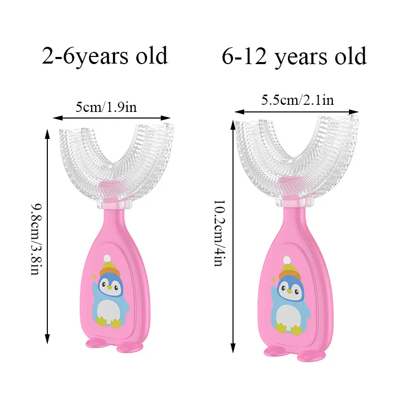 U-shape Silicone Cleaning Kids Toothbrush