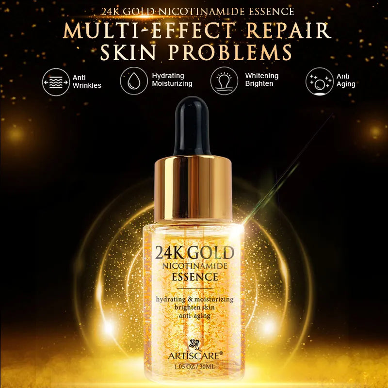 24K Gold Serum SET Anti Wrinkles / Anti Aging,Facial Skin Care Eye Cream