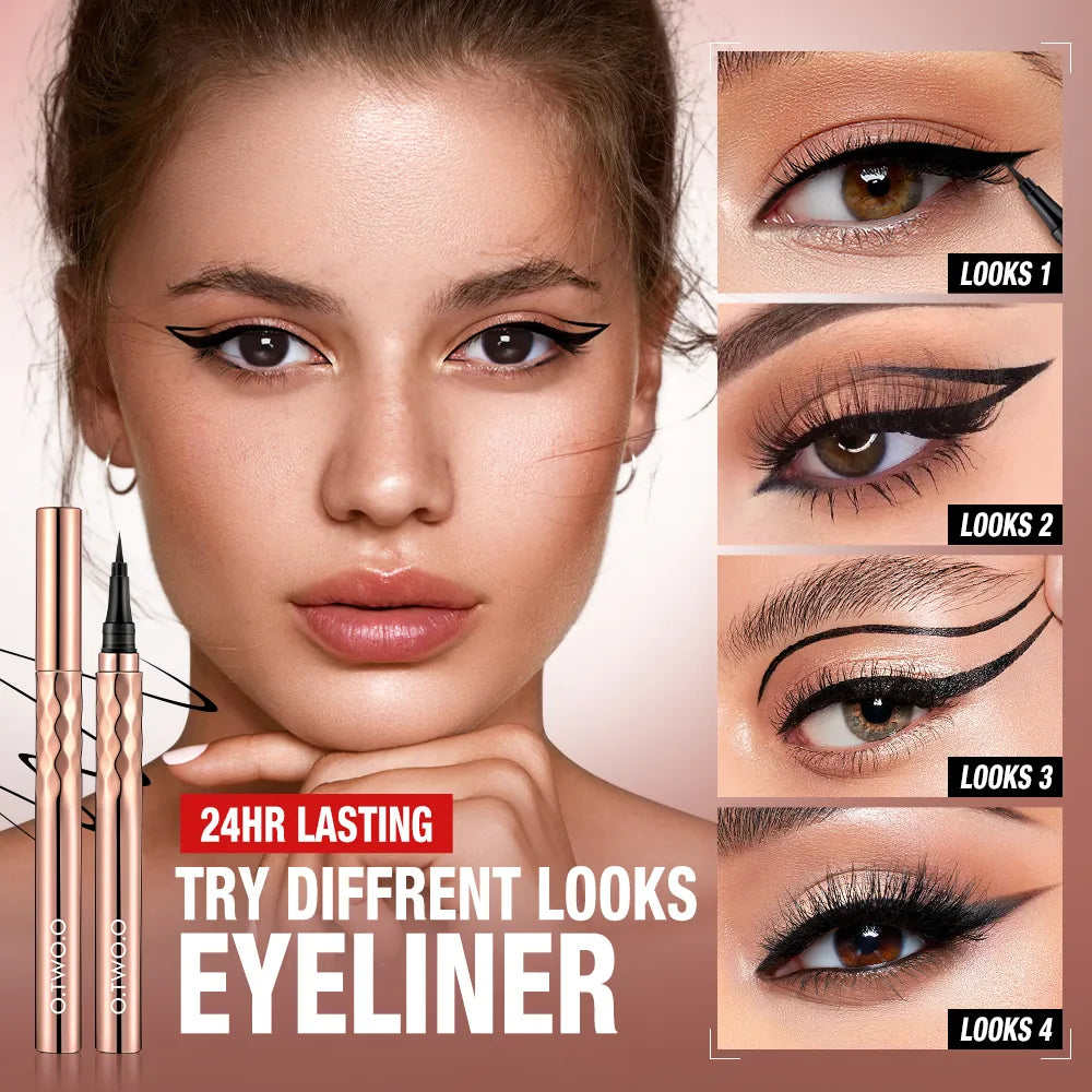 O.TWO.O Waterproof Black Liquid Eyeliner
