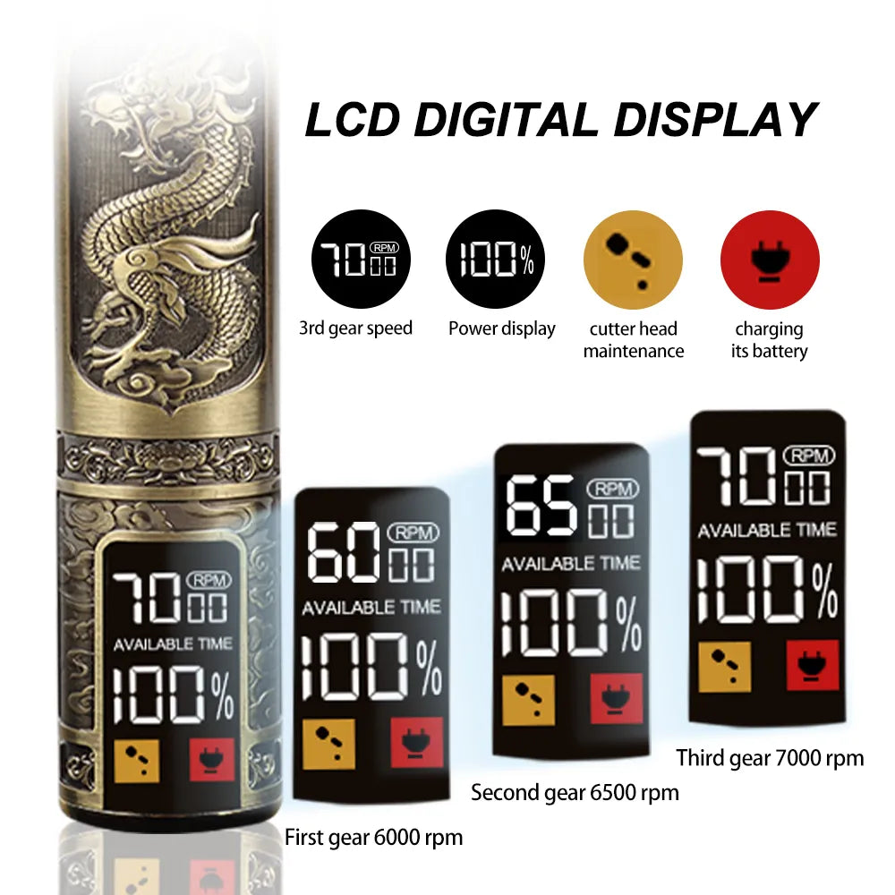 USB Electric LCD Hair Clipper