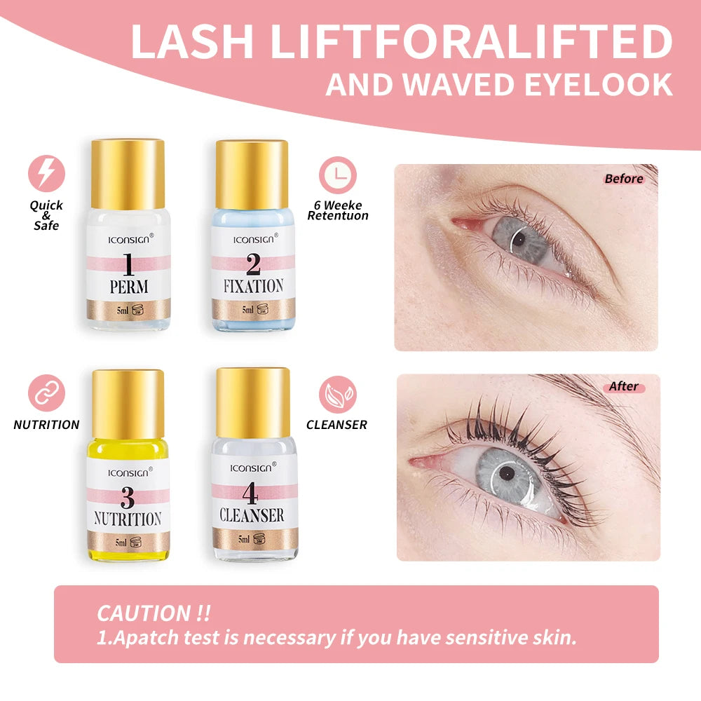 Dropshipping ICONSIGN Lash Lift Kit And Brow Dye Tint Kit Lifting Eye Makeup