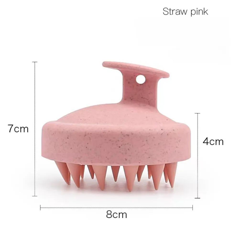 Silicone Shampoo Brush Head Scalp Massager