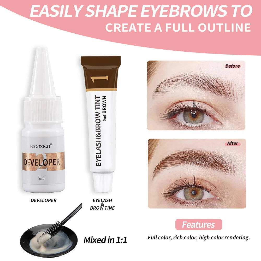 Dropshipping ICONSIGN Lash Lift Kit And Brow Dye Tint Kit Lifting Eye Makeup