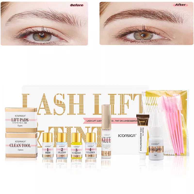Dropshipping ICONSIGN Lash Lift Kit And Brow Dye Tint Kit Lifting Eye Makeup