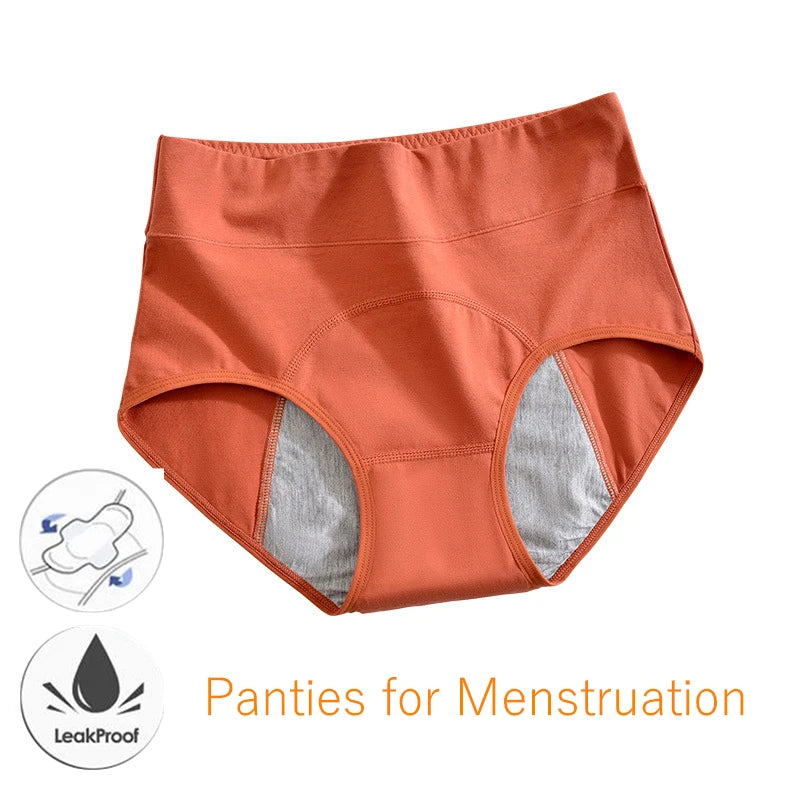 High Waist Cotton Menstrual Panties