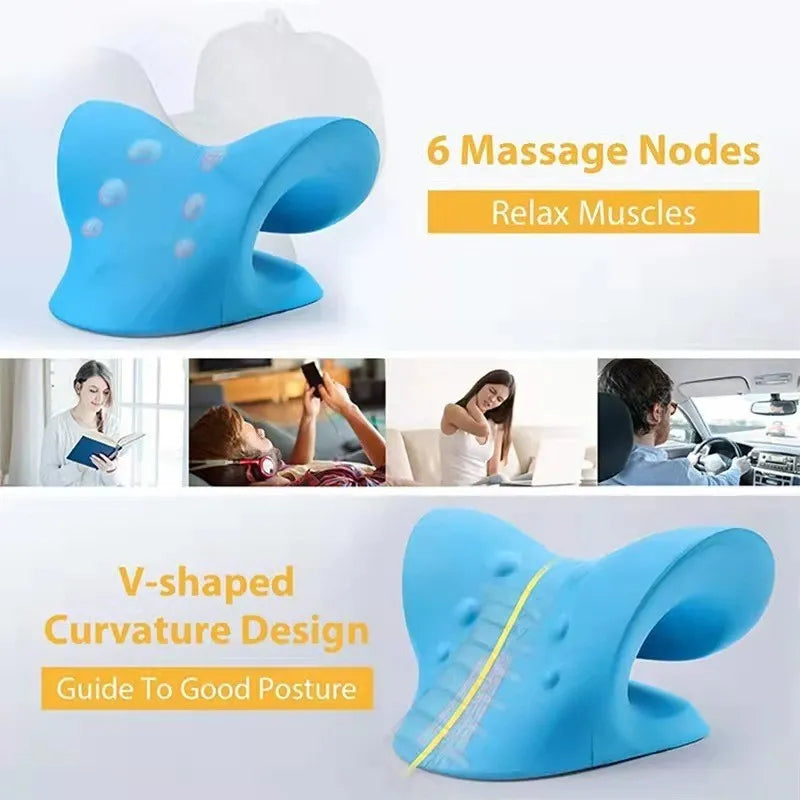 Experience Blissful Relaxation with our Neck Stretcher and Shoulder Massage Pillow