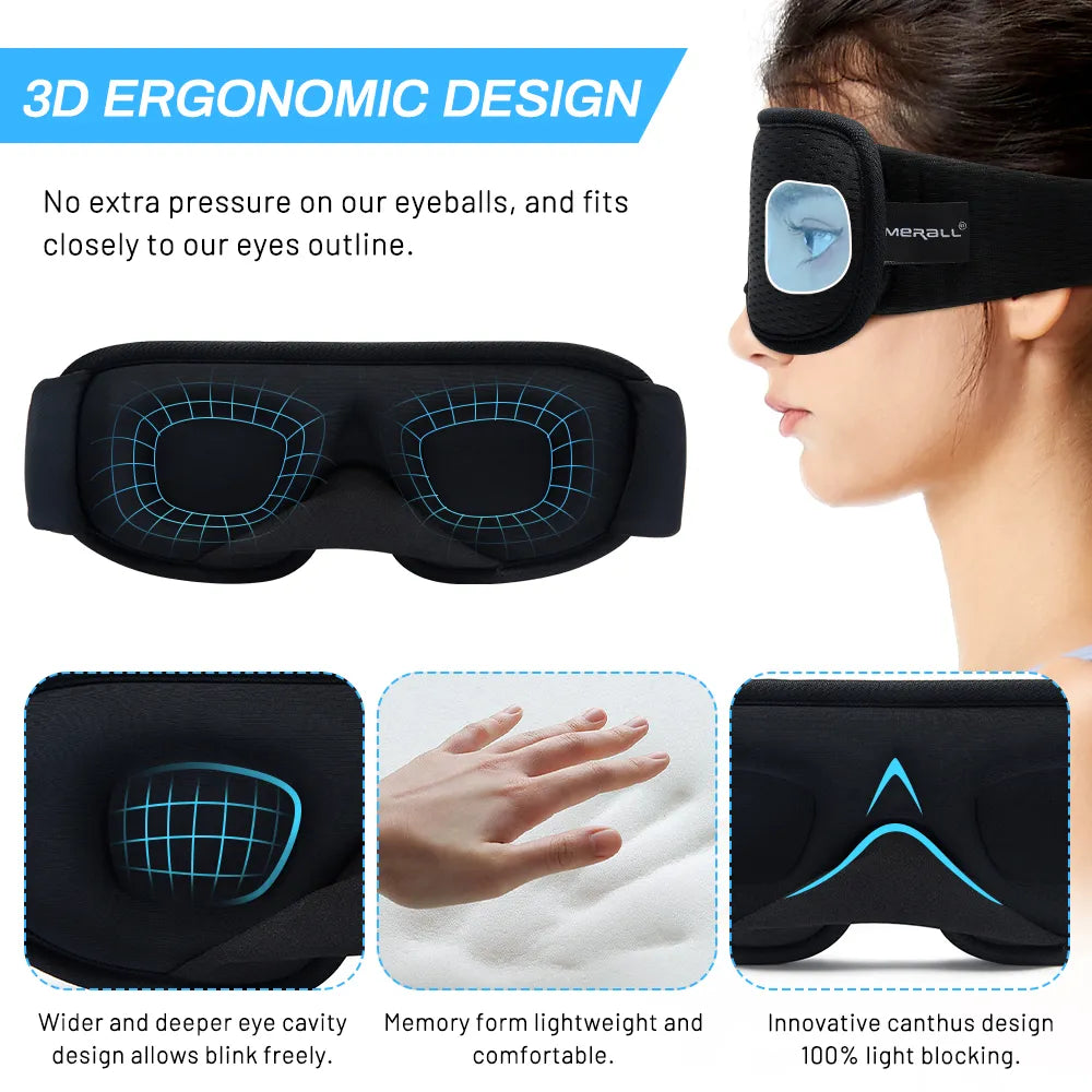 3D Sleeping Mask Block Out Light For Eyes