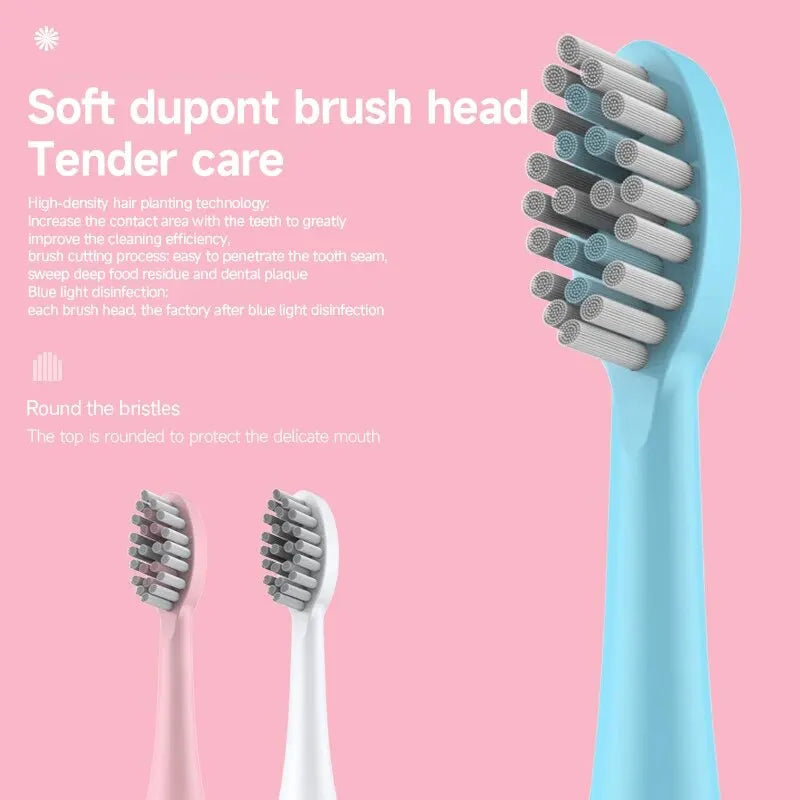 Electric Toothbrush for Adults Soft DuPont Bristle Portable Battery Waterproof Oral Care