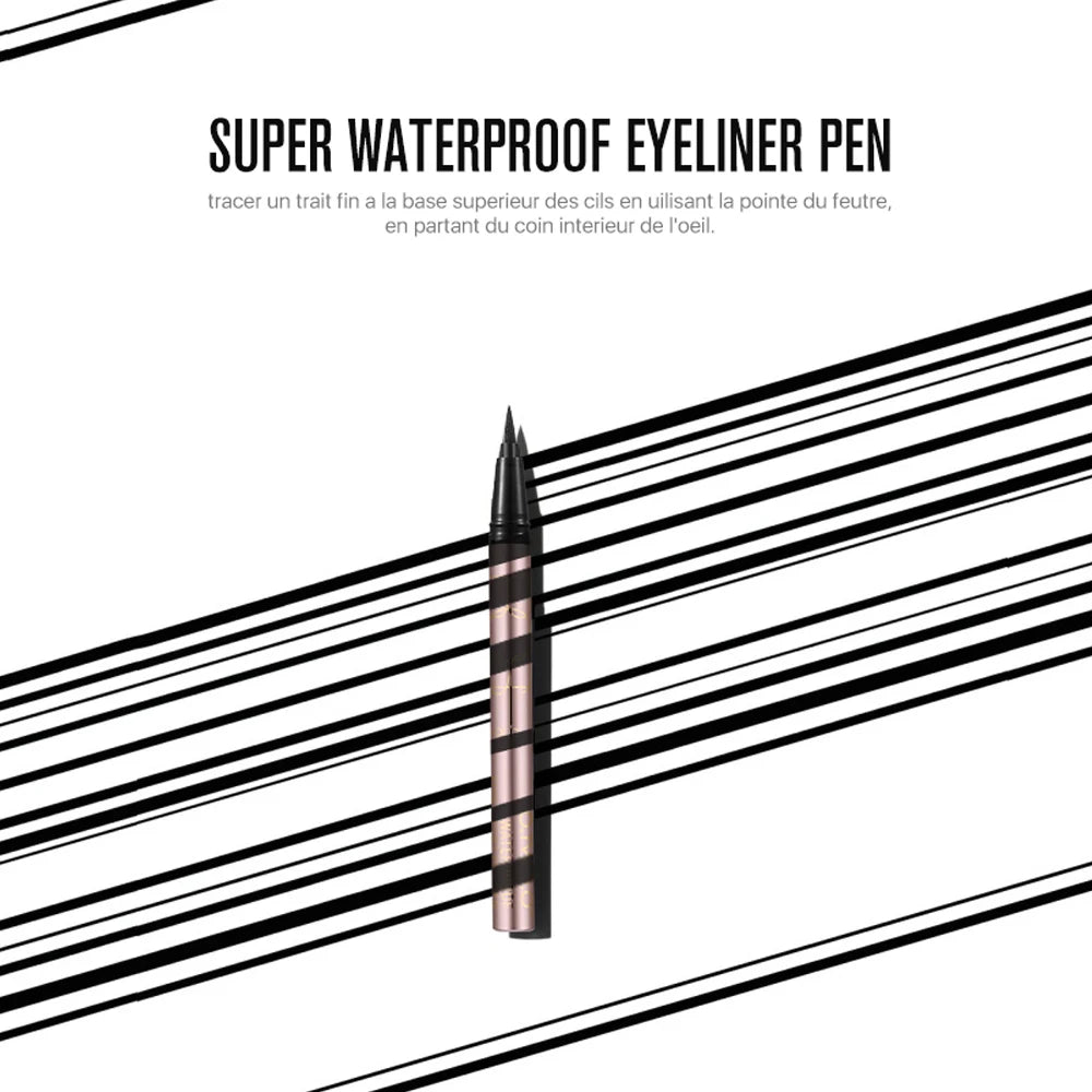 O.TWO.O Waterproof Black Liquid Eyeliner