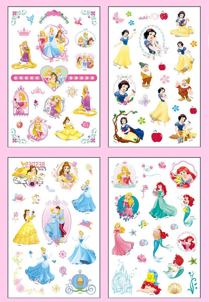 Disney Princess Temporary Tattoo Stickers with Gift Box