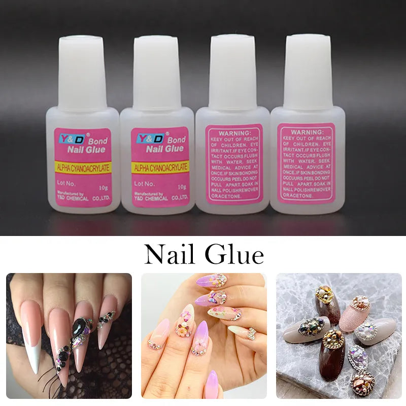 Fast Drying Nail Glue for False Nails Glitter, Acrylic, Rhinestone Decoration