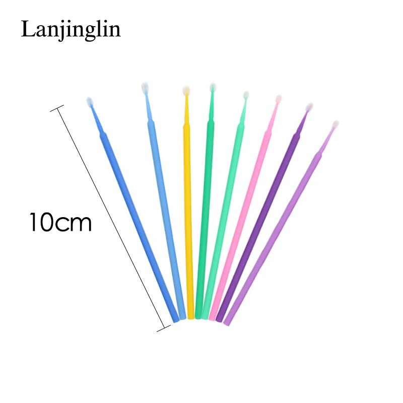 Disposable Micro Brushes Cotton Swab Eyelash Makeup Tools