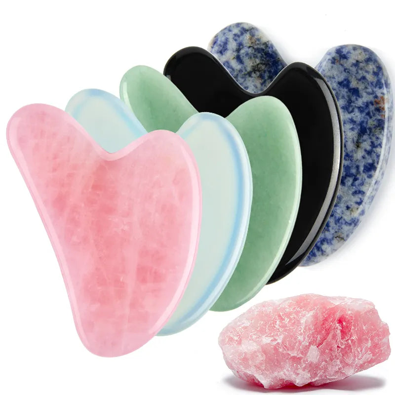 Rose Quartz Gua Sha: Natural Stone Beauty Tool