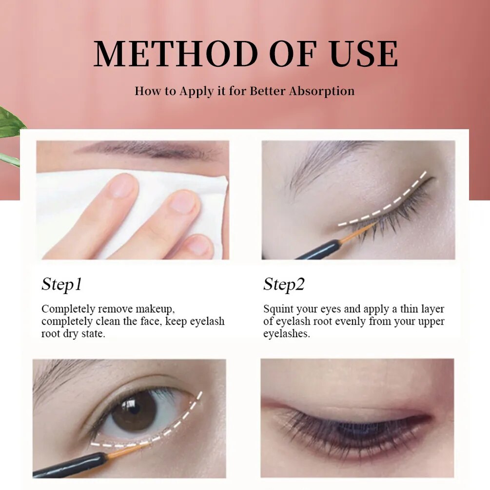 QIBEST Eyelash Growth Serum: Lash Enhancer with Vitamin E