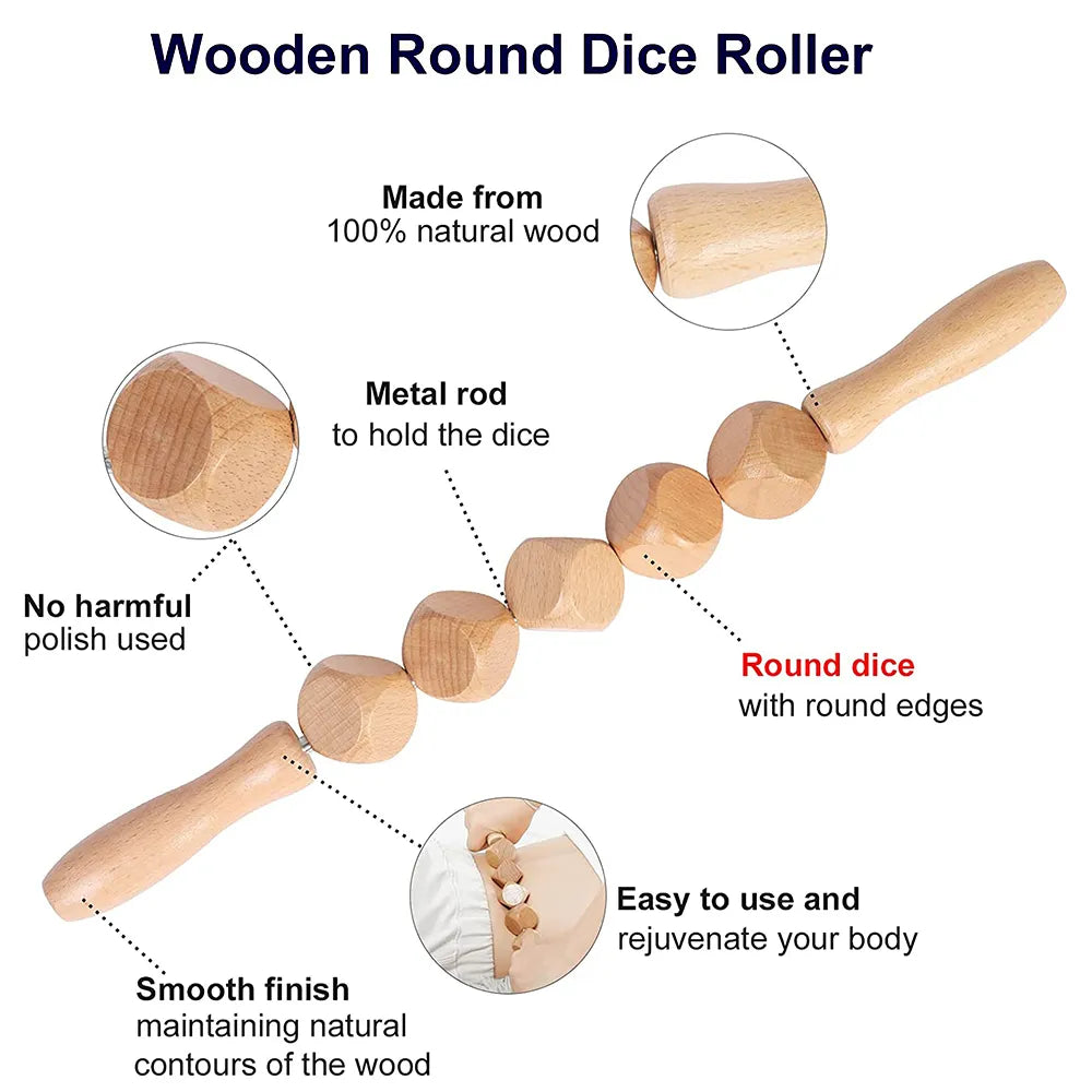 Wooden Lymphatic Drainage Body Massager