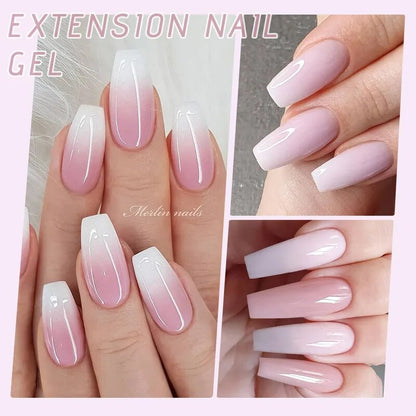 Nude Glitter Acrylic Gel Kit for Stylish Nail Art