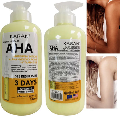 Whitening Body Lotion ALPHA Hydroxy Acids+Vitamin C&E