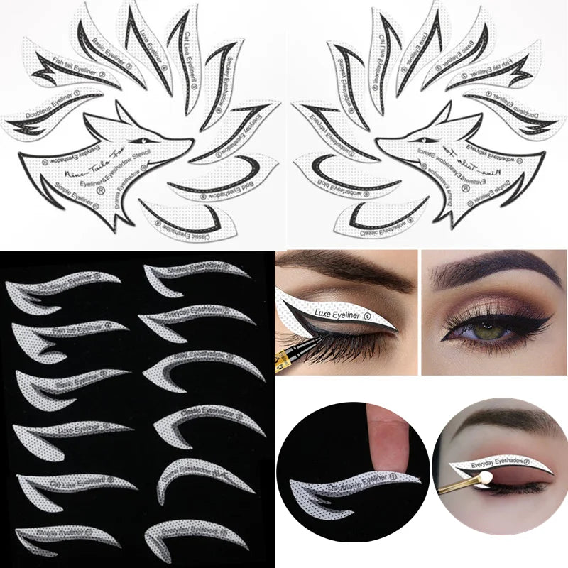 Crease Line Silicone Eye Makeup Stencils Kit