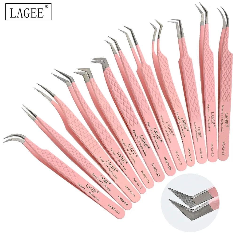 LAGEE Fiber Tip Eyelash Extension Tweezer