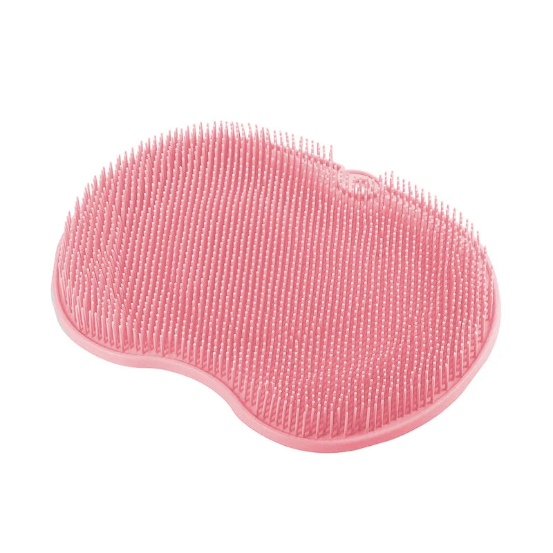 Silicone Rub Brush Massage Shower Mat with Sucker Bath Massage Pad