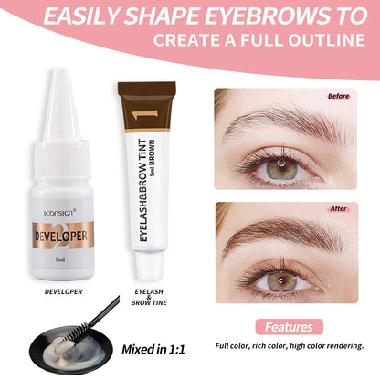Dropshipping ICONSIGN Lash Lift Kit And Brow Dye Tint Kit Lifting Eye Makeup