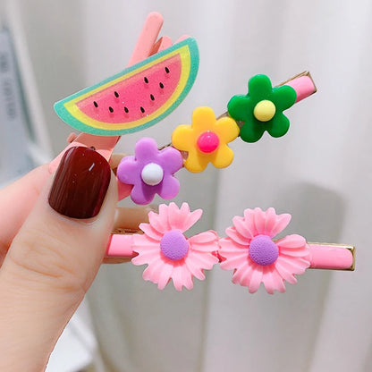 Kids Cute Hair Clips Accessories Girl Princess Cartoon Animal Headwear Baby Hair Pin