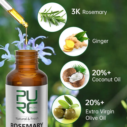 PURC Rosemary Hair Growth & Scalp Care Products