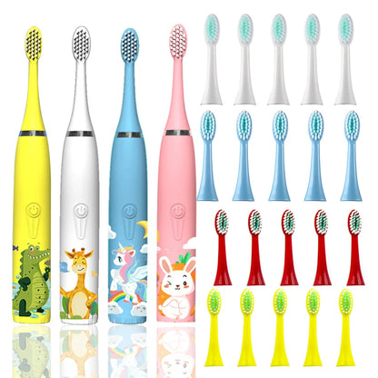 Electric Toothbrush for Kids Cartoon Sonic Battery Electric Teeth Brush