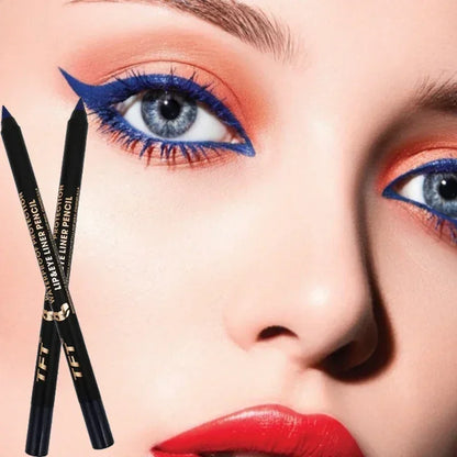Long Lasting Eyeliner Pencil Colourful Pigment Waterproof Blue Black White Color Gel Eye Liner Pen Makeup Eye Beauty Cosmetics