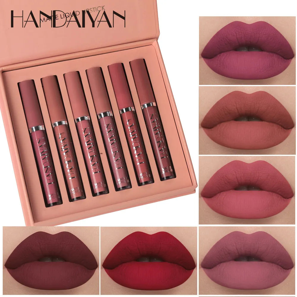 6-Piece Long-Lasting Waterproof Lipstick Set