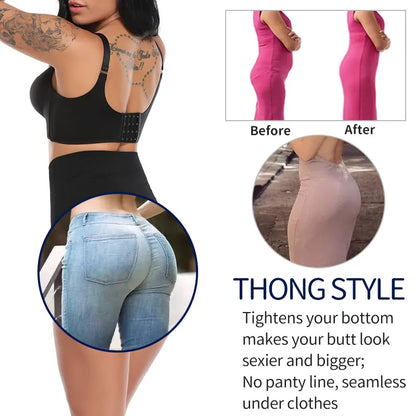 High Waist Tummy Control Thong Shaper