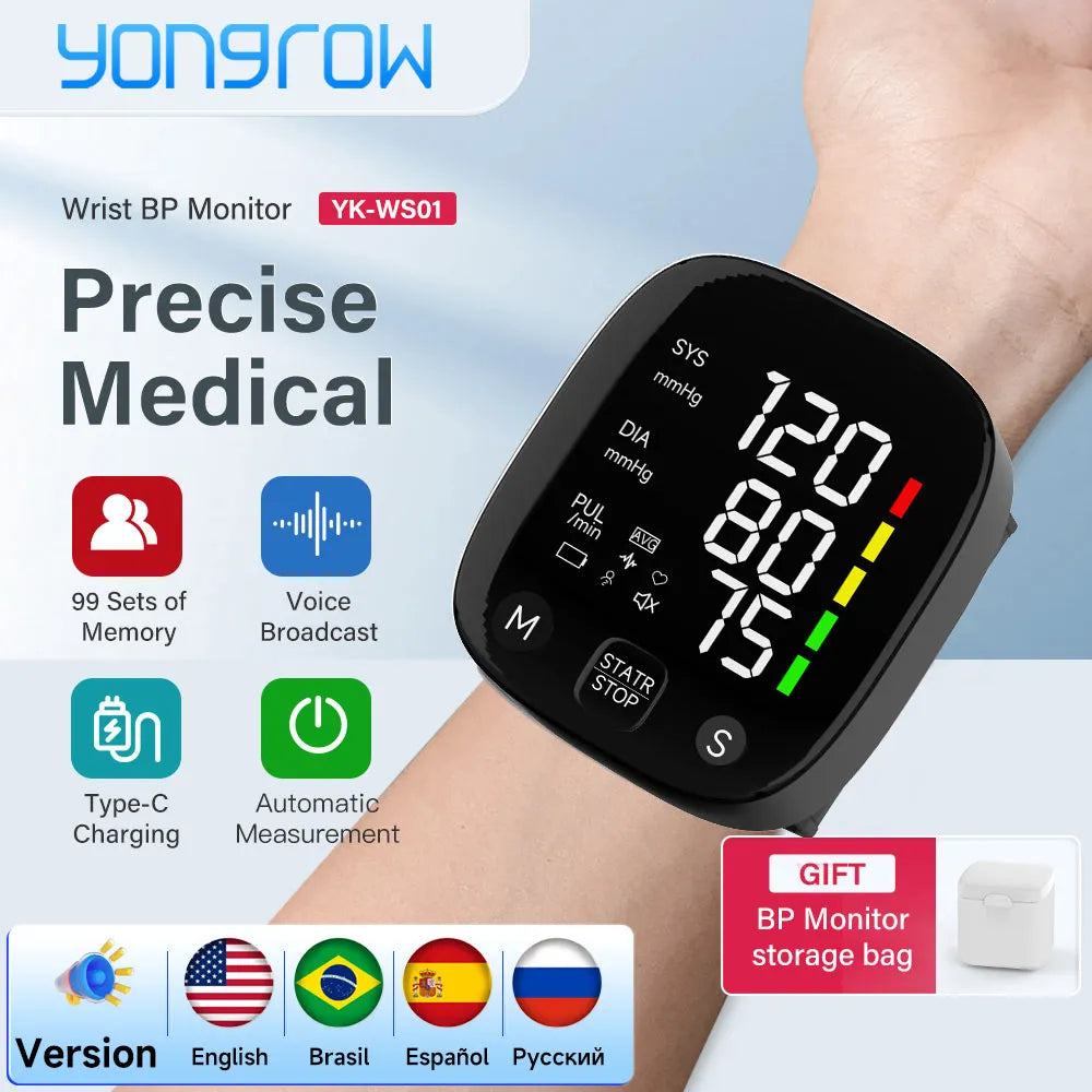 Yongrow New LED Wrist Blood Pressure Monitor