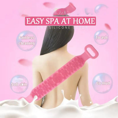 Body, Silicone Brush, Exfoliating Brush, Shower Back Brush & Stain Removal Belt