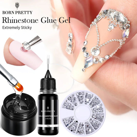 Rhinestones Glue Gel, Jewelry, Transparent Color Sticky Gel For Manicure Nail Glue