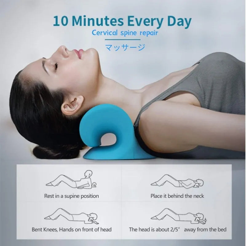 Experience Blissful Relaxation with our Neck Stretcher and Shoulder Massage Pillow