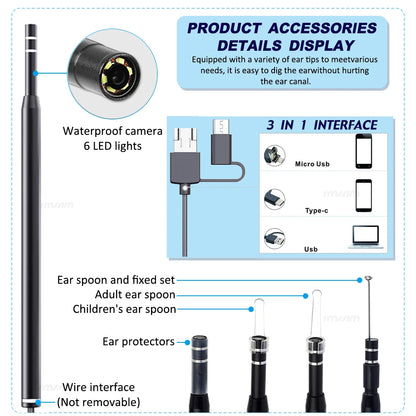 Smart Visual Medico Otoscopio Ear Cleaner