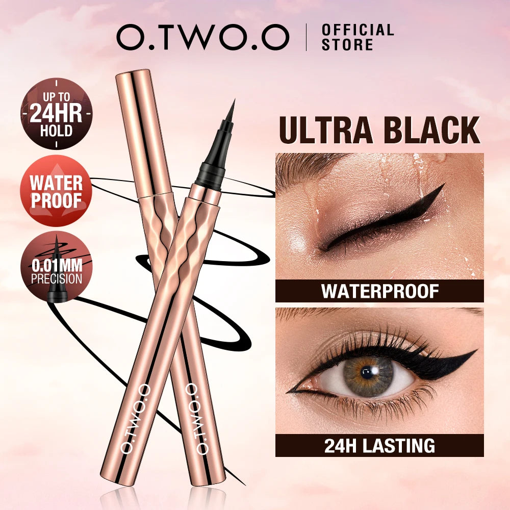 O.TWO.O Waterproof Black Liquid Eyeliner