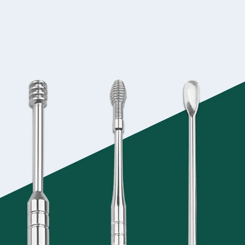 Stainless Steel Earpick Wax Removing Kit