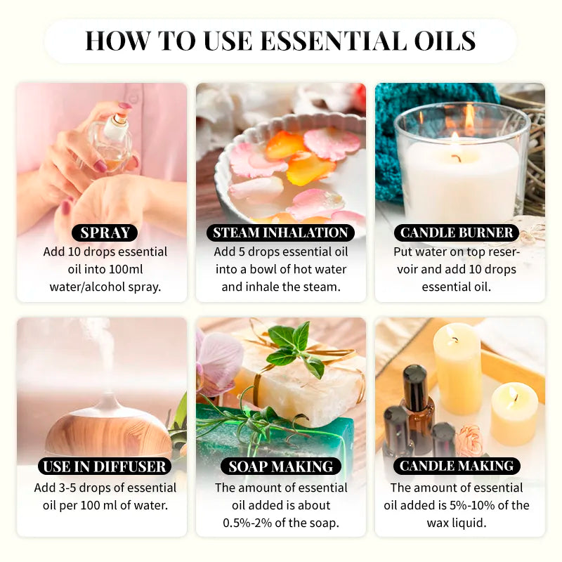 Essential Oils for Diffuser Humidifier Aroma Oil-l Various Scents