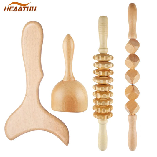 Wooden Lymphatic Drainage Body Massager